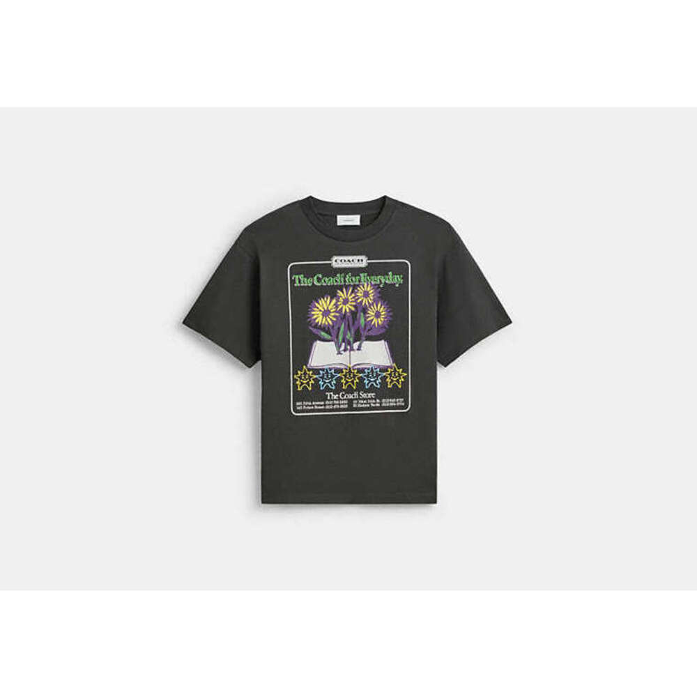Collage Flower Relaxed T-Shirt In Organic Cotton